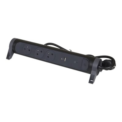 Premium USB A+C-stopcontactstrip 3 poorten 1,5m zwart (Europese Stekkerdoos) - 049424 [5 stuks]