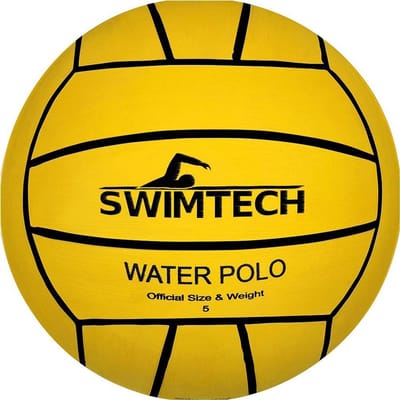 Waterpolobal - Zwembadbal - Watersport - Ruwe Natte Grip - Maat 5 - Geel