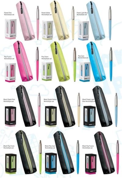 Etui met Pen - Pennendoosje Opberger - Schrijfwaren Organiseren - Tie-Dye Patroon - Niet gespecificeerd - Zwart