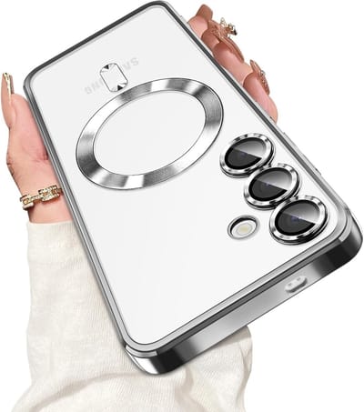Hoesje Geschikt voor Samsung Galaxy A37 Hoesje Zliver - Geschikt voor MagSafeTelefoonhoesje - soft siliconen Backcover