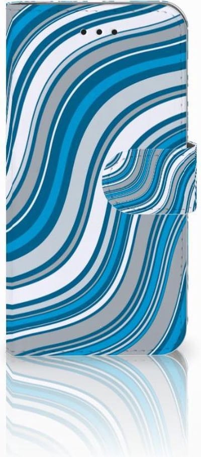 Book Case voor Apple iPhone X | Xs Telefoon Hoesje Waves Blue