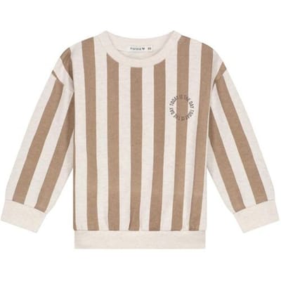 Prénatal baby sweater Light Mud Brown 56 heren