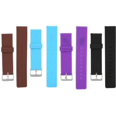 4 stuks Horlogeband Heren Dames Verstelbare Waterdichte Band Vervanging 20mm purple
