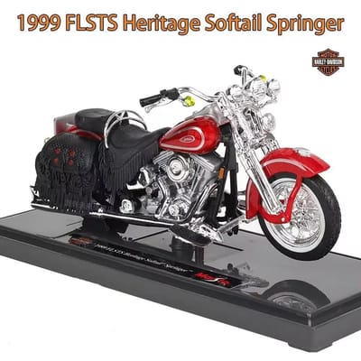 Maisto 1:18 Harley 1999 Flsts Heritage Springer Legering Motorfiets Model Simulatie Metaal Straatmotorfiets Model Kinderen Cadeaus