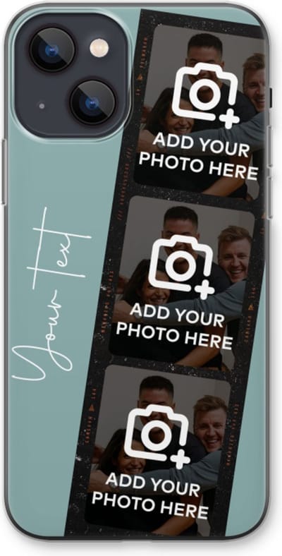 Gepersonaliseerd - Case Company® - Hoesje geschikt voor iPhone 13 hoesje - Filmrol N°1 - Soft Cover Telefoonhoesje - Bescherming aan alle Kanten en Schermrand