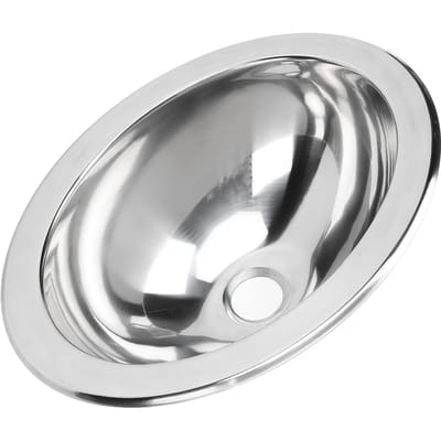 Enkele spoelbak barsink 340 X 270 X 120mm Gepolijst RVS Keukenspoelbak met 40mm Afvoergat
