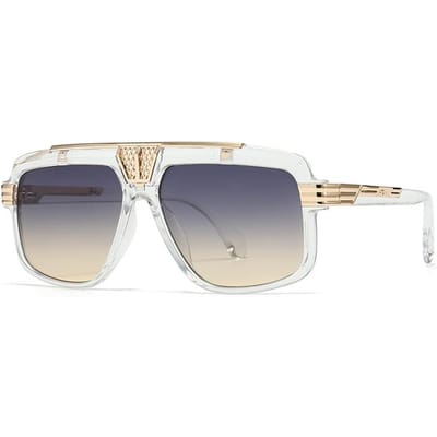 Nieuwe Klassieke Aviator Zonnebril Grensoverschrijdend Trendy Opvallend Ontwerp Lh119 gray