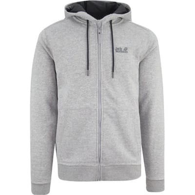 Jack Wolfskin Logo Heren Grijs Track Jacket