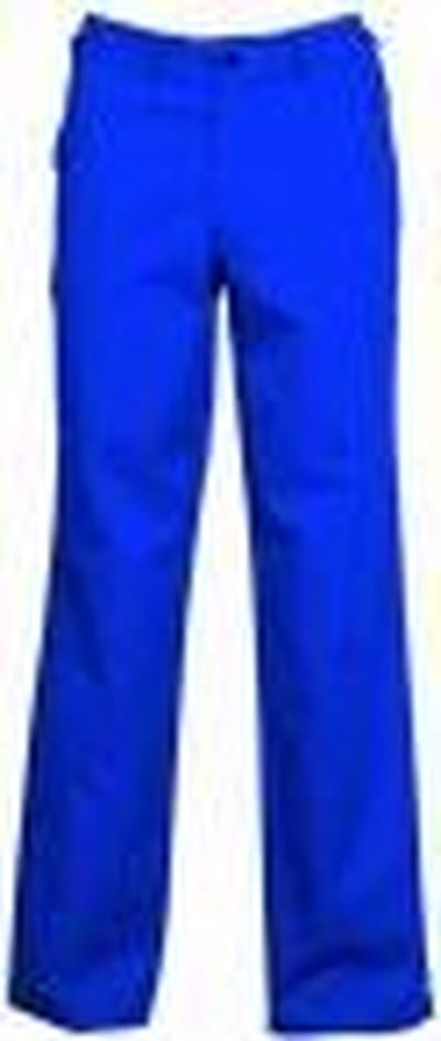 Werkbroek polyester/katoen korenblauw maat 38