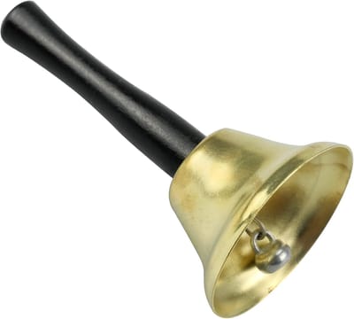 Klassieke Gouden Handbel voor Kerstdecoratie en Meditatie