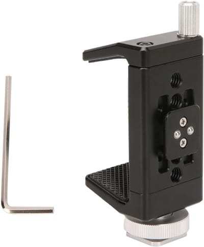 Aluminium Power Bank Klem voor DJI RS 2/RS 3/RS 3 Pro - Universele Oplader Houder met Koud Schoen Bevestiging voor DSLR Camera en Gimbal Systemen, Ideaal voor Filmen en Fotografie
