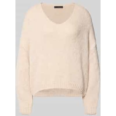 oversized gebreide pullover met mohairgehalte