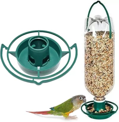 Daity 3 stuk – Vogelvoeder van frisdrankflessen – 3-pack | Verander frisdrankflessen in milieuvriendelijke voederautomaten voor wilde vogels | Stimuleert recycling en hergebruik