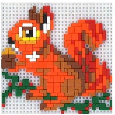Stickit Ministecksysteem eekhoorn met noot, ca. 500 delig