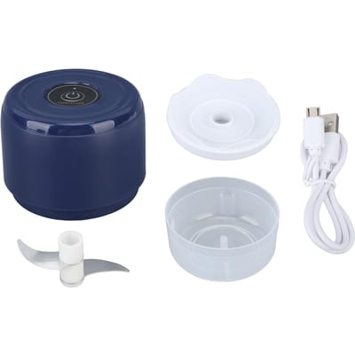 Elektrische Knoflookhakker Mini Draadloos Waterdicht Draagbare Foodprocessor voor Uien Gember Kamperen blauw