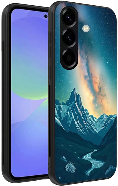 Smartphonica Telefoonhoesje Geschikt voor Samsung Galaxy A36 met Sterrenhemel Opdruk - TPU Backcover Case With Space And Milkyway Design geschikt voor Samsung Galaxy A36