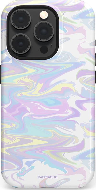 Casetastic Hoesje Geschikt voor Apple iPhone 15 Pro Magsafe - Stijlvolle Beschermende Duo-layer Case - IJsdans van kleur