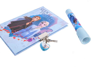 Slammer Dagboek Frozen Ii Meisjes 10 X 13 Cm Blauw 7-delig