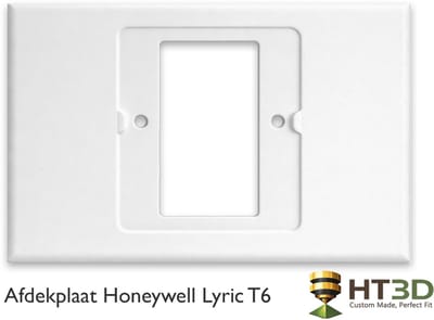 Afdekplaat Honeywell Lyric T6 - Wit - Honeywell Lyric Thermostaat - Kamerthermostaat - Thermostaat - Muurplaat - Afdekraam - Grondplaat - Houder - HT3D
