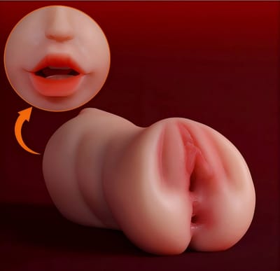 Oneay Masturbator voor Mannen - 3-in-1 Stroker met Blowjob, Vagina & Anus Functie - Realistische Pocket Pussy - Herbruikbare Masturbator Cup