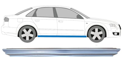 Reparatie dorpel voor Audi A4 B7 2004-2007 / Links = Rechts (symmetrisch)