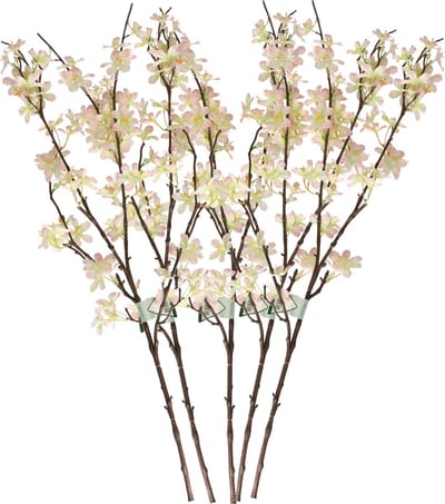 Roze appelbloesem kunstbloem/tak met 57 bloemetjes 84 cm - 5x - Nepbloemen - Kunstbloemen