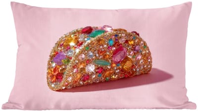 Sierkussens - Kussentjes Woonkamer - 60x40 cm - Taco - Kleurrijk - Edelstenen - Goud