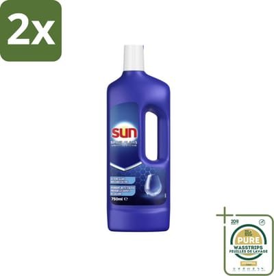 Sun Spoelglans Normaal 750 ml - Voordeelverpakking - 2 stuks - Vaatwasmiddel - Vaatstrepen