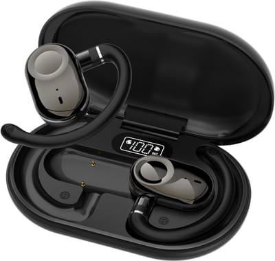 Open oortjes draadloos - Veilig voor Fietsen & Sporten -Bluetooth Headset met Oplaadcase- Bluetooth 5.4- Touch Control-Comfortabel en Geweldige Geluidskwaliteit