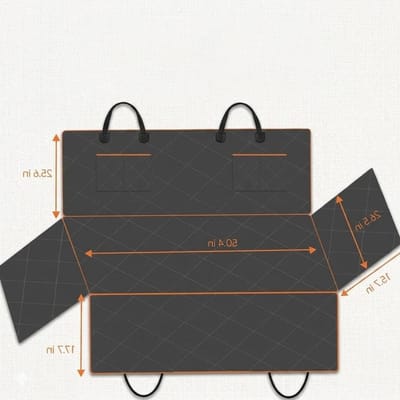 Waterdichte Hondendeken - Auto Beschermhoes - Huisdier Transport - Scheurbestendig Antislip - 147cm x 136cm - Zwart Oranje