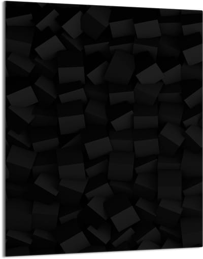 TMK ArtDeko - Snijplank - Glas - 40x52 cm - Zwart