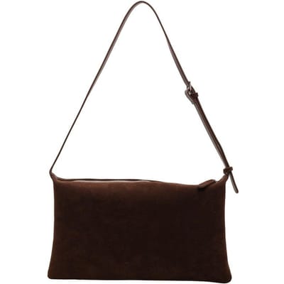 Vintage Suède Tote Bag voor Vrouwen Herfst Winter Nieuwe Grote Capaciteit Forensen Schouder Crossbody Tassen Mode Trend Oksel Tassen koffie