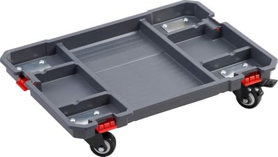 Stevige Rolsteun voor Systeemboxen - Met 4 Zwenkwielen en Parkeerremmen - 150 kg Draagvermogen