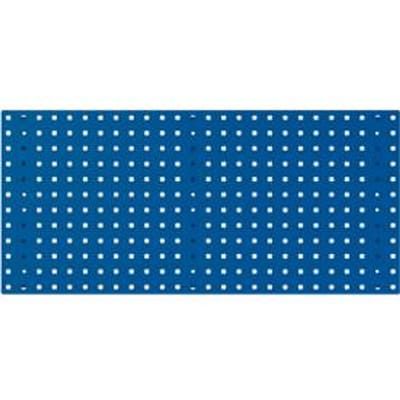Bodempaneel Perfo M, gatgrootte 9,2 x 9,2 mm, B 990 x D 13 x H 457 mm, gepoedercoat plaatstaal, gentiaanblauw RAL 5010