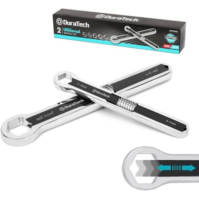 DURATECH universele combinatiesleutelset, verstelbare sleutelset, multifunctionele sleutelset (2-delig), ringspannerset, 44-in-2, metrisch en SAE, 5