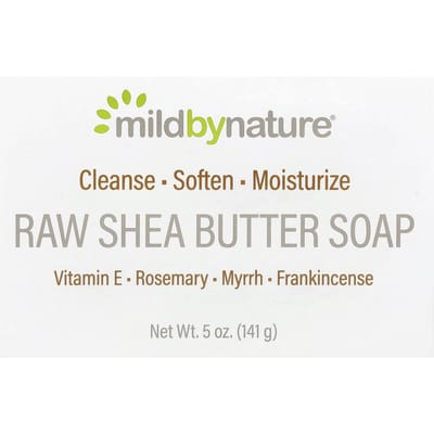 Mild By Nature, raw shea butter, soap, vitamin E, rosemary, myrrh, and frankincense, 5 oz (141 g)