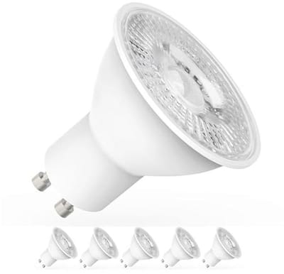 Energiezuinige GU10 LED Lamp 5-Pack - 5W - 6000K Koel Wit Licht - Lange Levensduur