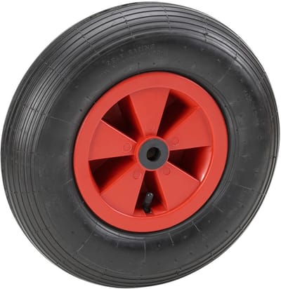 Luchtband voor Kruiwagen Ø 400 mm met PVC-Velg en Glijlager - 250 kg Draagkracht