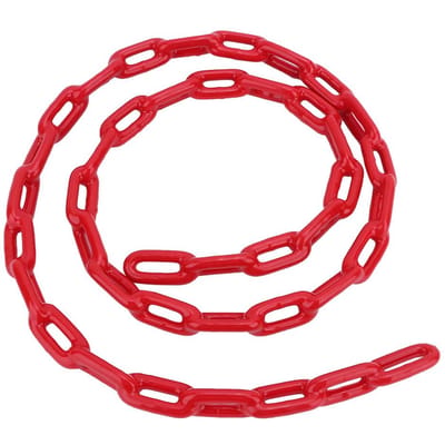 1.5m Enfants Extérieur Intérieur Plastique Revêtu Fer Balançoire de Terrain de Jeu Chaîne de Liaison Jouet Accessoire(rouge)