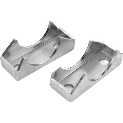 2 pièces Sièges d'essieu arrière en acier inoxydable Adaptés aux camions Chevy 1960-1972 avec suspension à bras oscillants gray