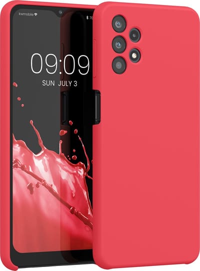 kwmobile telefoonhoesje geschikt voor Samsung Galaxy A32 5G - Hoesje met siliconen coating - Smartphone case in awesome pink