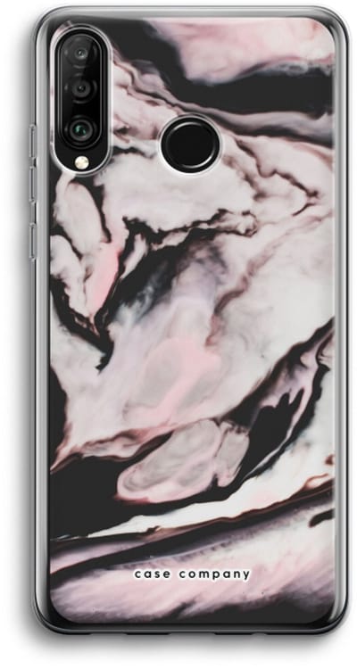 Case Company® - Hoesje geschikt voor Huawei P30 Lite hoesje - Roze stroom - Soft Cover Telefoonhoesje - Bescherming aan alle Kanten en Schermrand