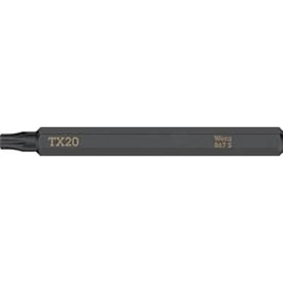 WERA bit 867 S ster profiel, T20 x L70 mm, 1/4 inch aandrijving, extra taai, voor slagschroevendraaiers, 5 stuks