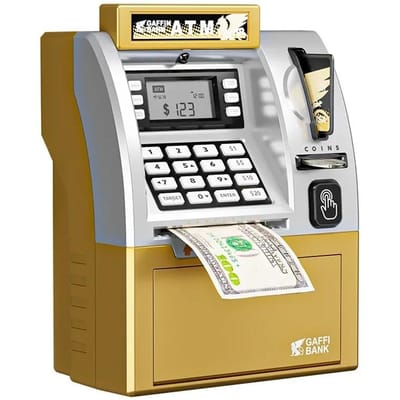 Simulatie Geldautomaat Spaarpot Slimme Creditcard Muntenteller Kluis Wachtwoord Opslaan Geldkistje Kinderspeelgoed Educatief Cadeau