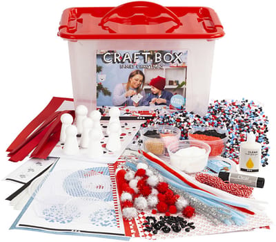 Creativ Company Hobbybox Kerst met de Familie 34x24x20 cm