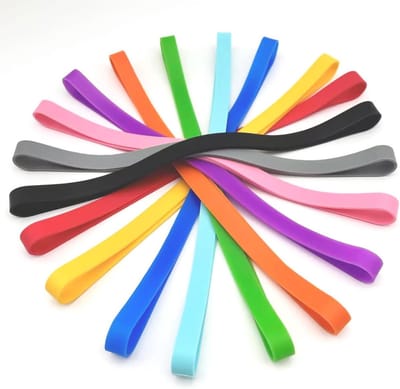 Grote Silicone Elastische Bands - 20 Stuks - Dikke Kleurige Rubber Bands voor Kantoor, Documenten en Creatieve Projecten