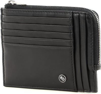 MANDARINA DUCK Leren Kaarthouder Downtown Credit Card Holder Black Zwart
