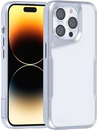 TUNIQ telefoonhoesje voor Apple iPhone 14 Pro - Siliconen backcover - Zilver