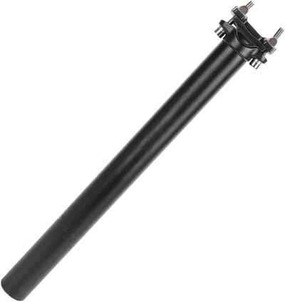Fiets Zadelpen - Zadelbuis - Fietsen - Lichtgewicht Aluminium - 350mm Lengte - Mat Zwart