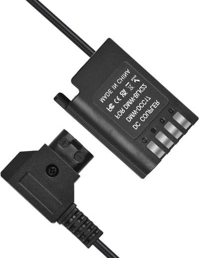 Dummy Batterij - Voedingsadapter - Langere Opnames - Met D-Tap - 1 Meter - Zwart
